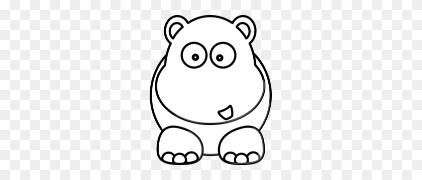 243x300 White Hippo Png, Clip Art For Web - Mask Clipart Black And White