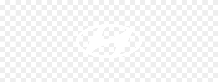 256x256 Белый Значок Hyundai - Логотип Hyundai Png