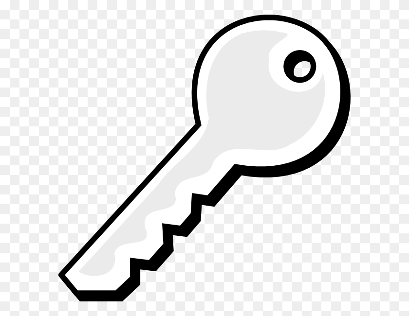 600x590 White Key Png, Clip Art For Web - Firework Clipart Black And White