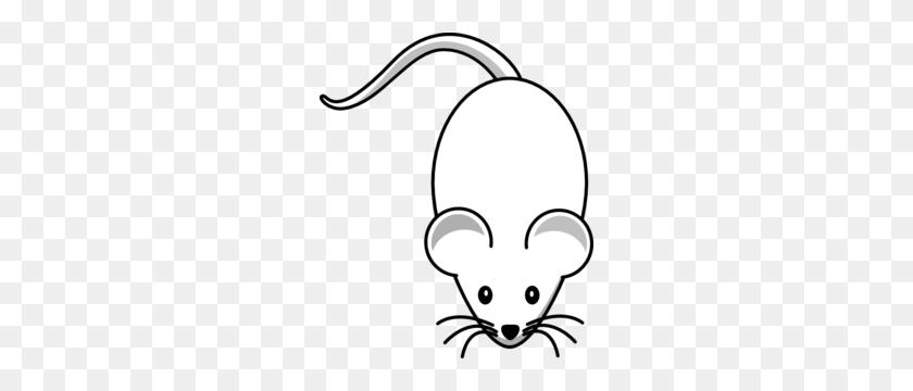 252x300 White Lab Mouse Clip Art - Mouse Clipart Black And White