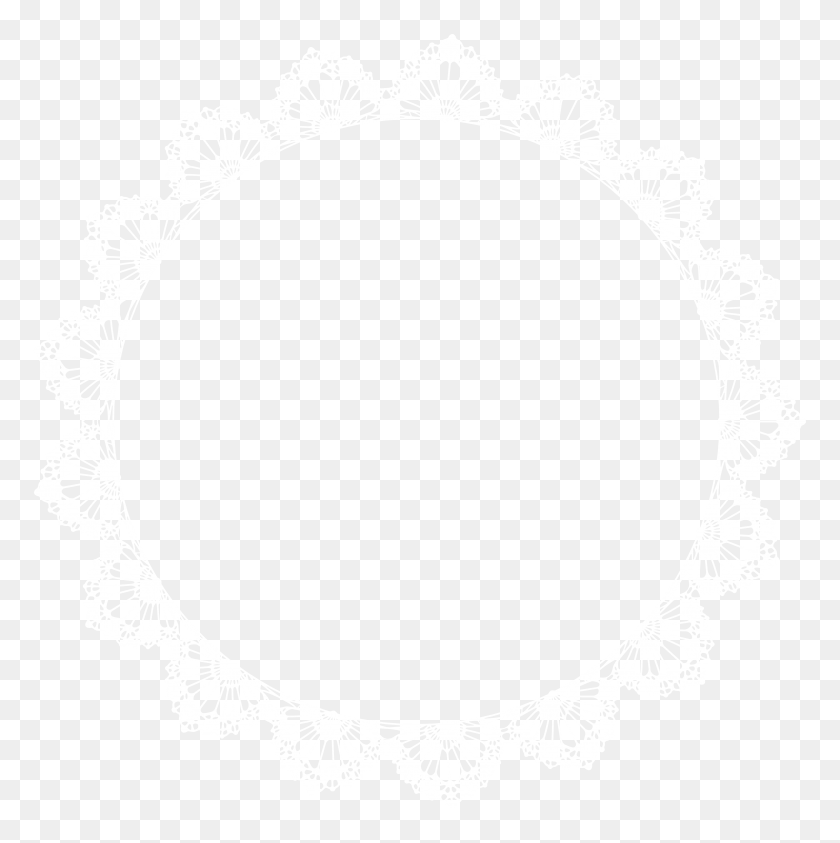 7967x8000 White Lace Border Png Free Transparent Images With Cliparts - Circle Border PNG