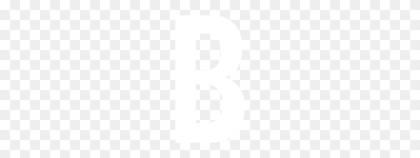 256x256 White Letter B Icon - Letter B PNG