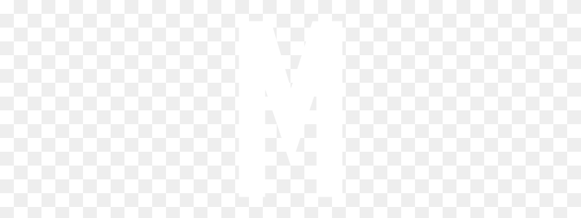256x256 White Letter M Icon - Letter M PNG