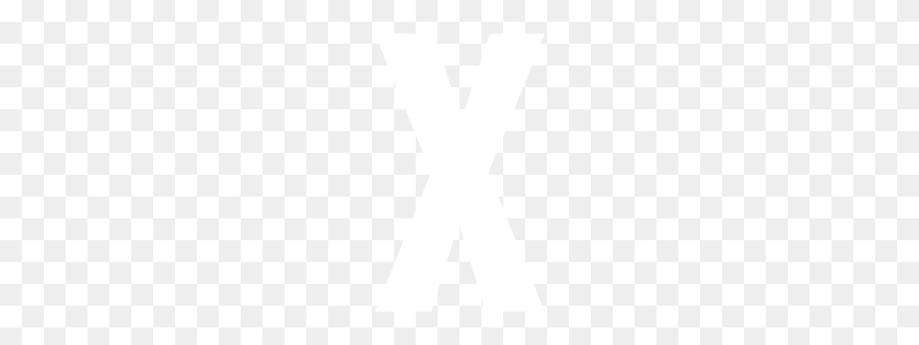 256x256 White Letter X Icon - White X PNG