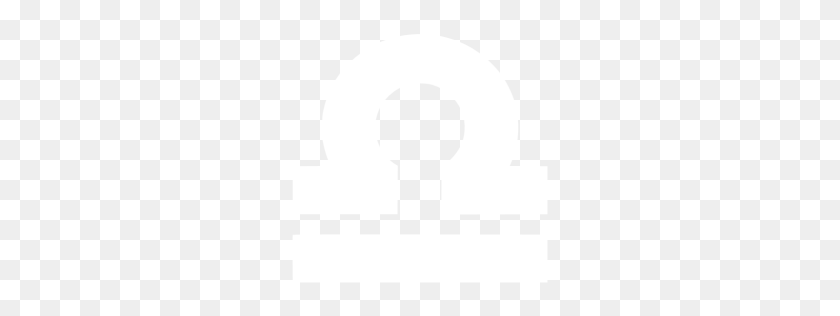 256x256 White Libra Icon - Libra PNG