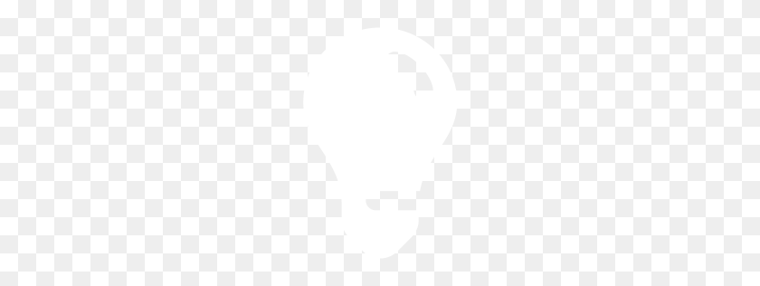 256x256 White Light Bulb Icon - White Light PNG