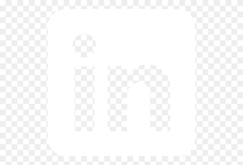 512x512 Белый Значок Linkedin - Логотип Linkedin Png