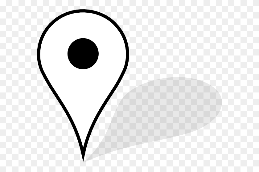600x498 White Map Pin With Shadow Transparent Png - Shadow PNG