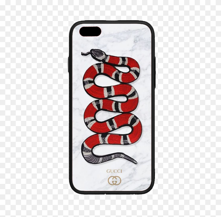 383x766 Mármol Blanco Serpiente Roja Funda Para Iphone Nube Accesorios - Gucci Serpiente Png