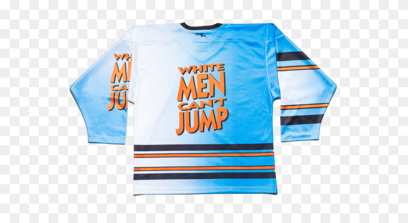 600x400 Белые Мужчины Не Могут Прыгать В Хоккейную Майку - Линия Мелом Png