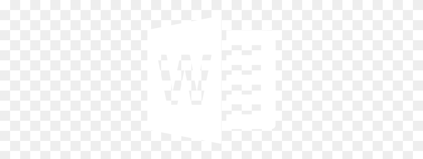 256x256 White Microsoft Word Icon - Microsoft Word Clip Art