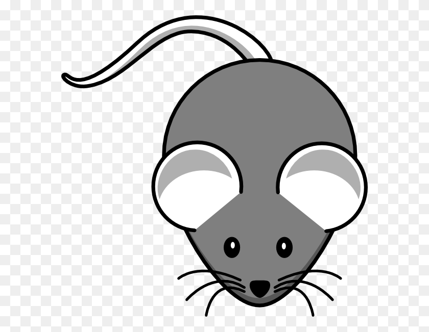 600x591 White Mouse Grey Body Png Clip Arts For Web - Rat Clipart Black And White