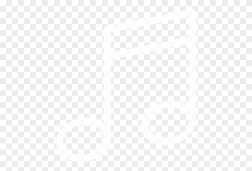 512x512 White Music Note Icon - White Music Note PNG