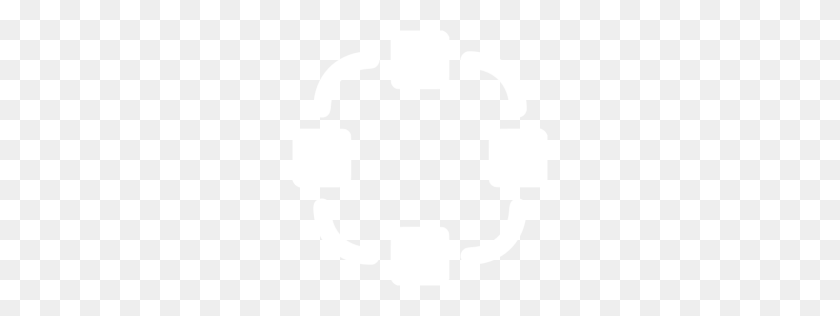 256x256 White Network Icon - Network Icon PNG
