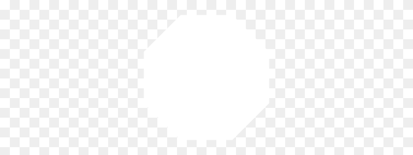 256x256 White Octagon Icon - Octagon PNG