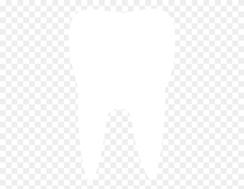 366x592 White Outline Tooth Clip Art - Tooth Outline Clipart