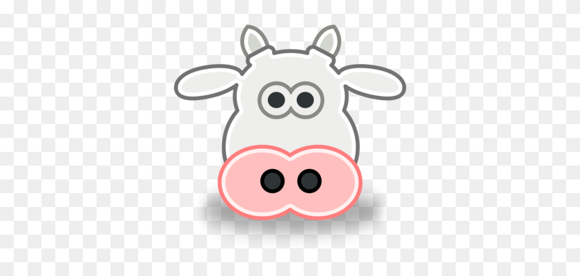 340x340 White Park Cattle Drawing Animation Cartoon Computer Icons Free - Angus Cow Clipart