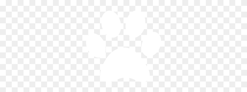 256x256 Значок Белая Лапа - Лапа Png