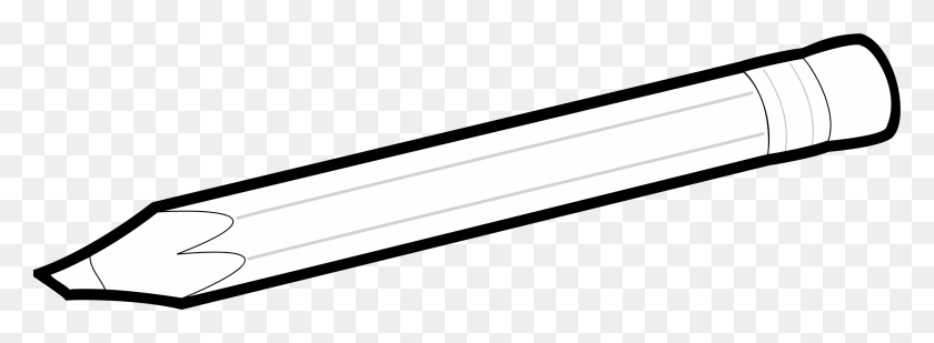 2400x767 White Pencil Clipart Clip Art Images - Ruler Clipart