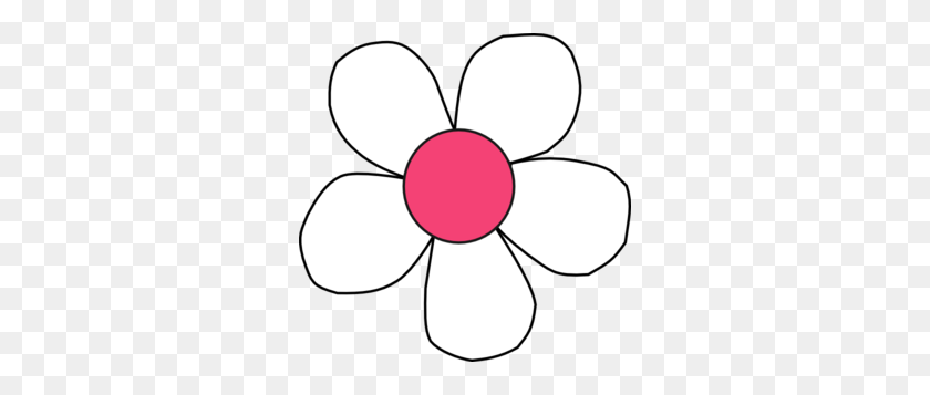 300x297 White Pink Daisy Clip Art - White Daisy PNG