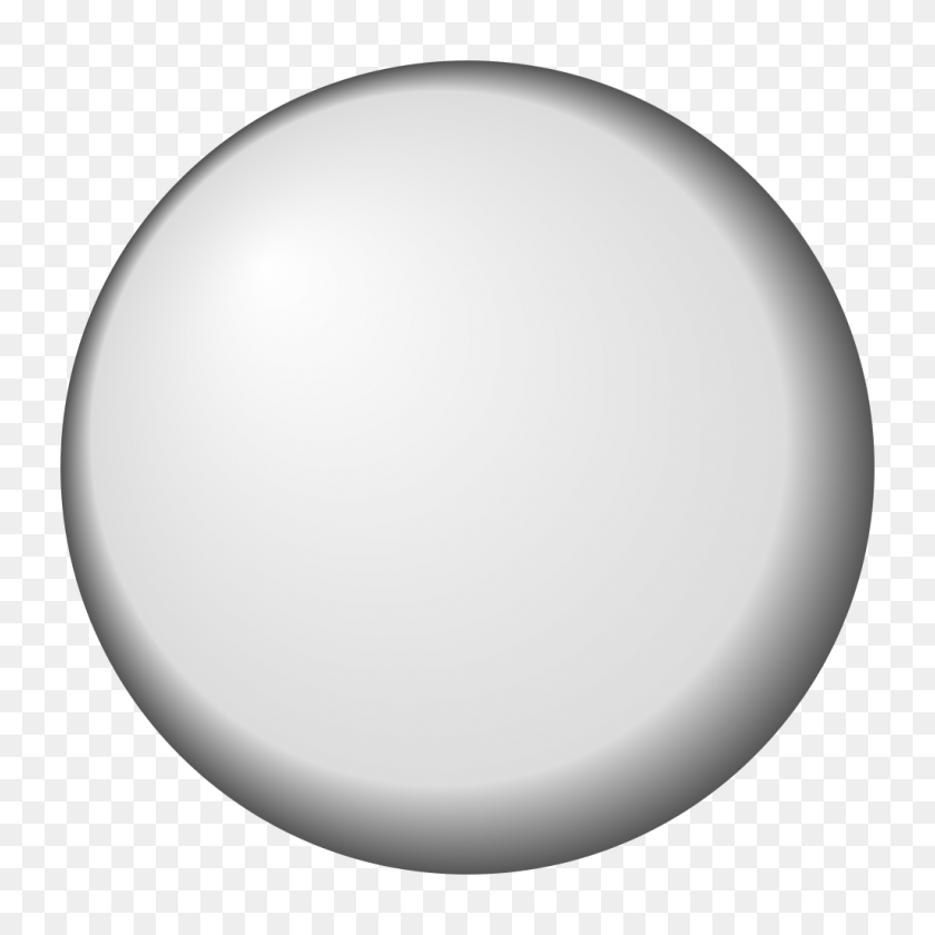 1024x1024 White Pog - White Oval PNG