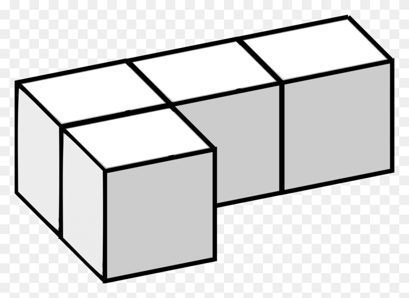 1060x750 White Point Line Art Angle Material - Cube Clipart Black And White