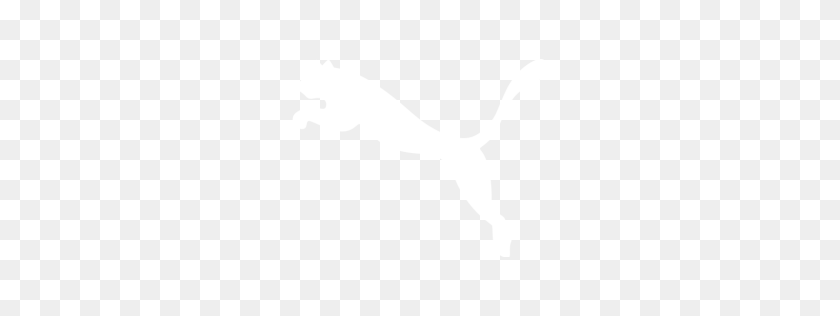 256x256 Значок Белый Пума - Логотип Пума Png
