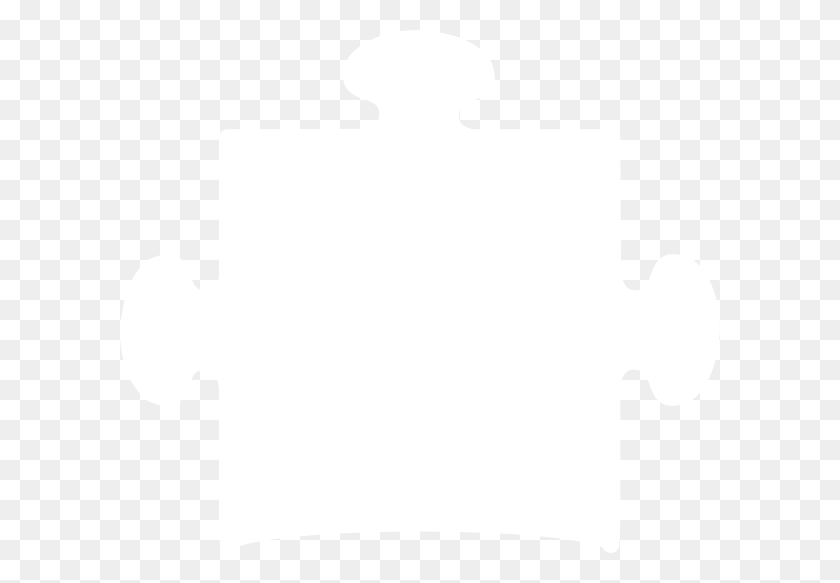 600x523 Белый Кусок Пазла Картинки - Кусочки Пазла Клипарт Черный И Белый