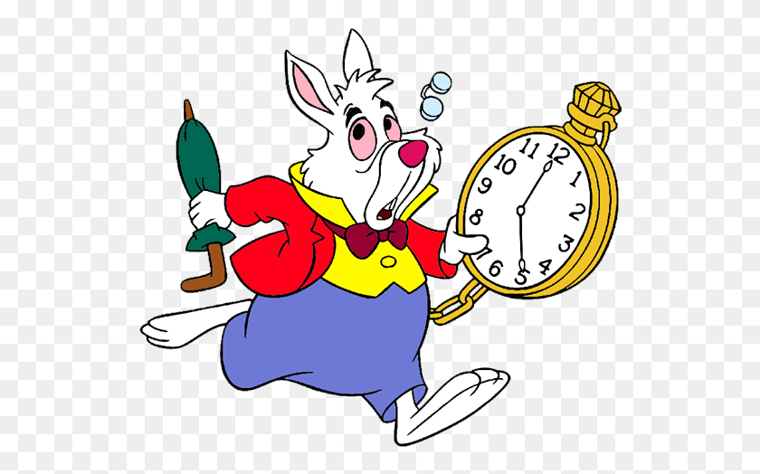534x464 White Rabbit Alice In Wonderland - Alice And Wonderland Clip Art