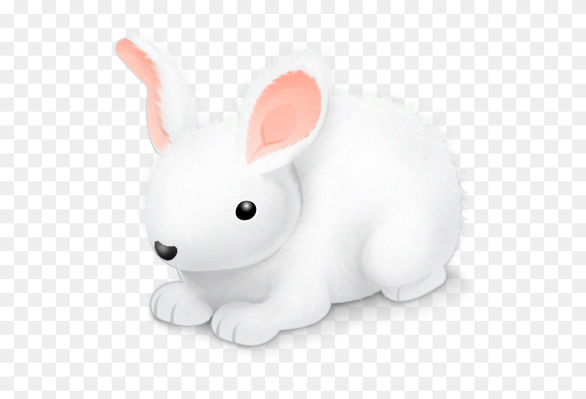 512x512 Png Белый Кролик Конфеты Стоковые Изображения Png - Белый Кролик Png