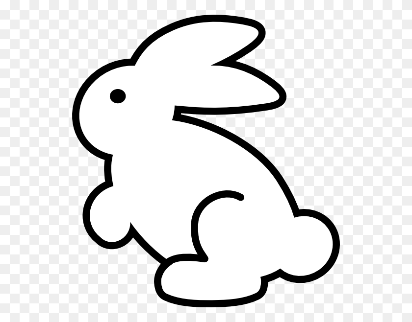 546x598 Белый Кролик Клипарт - Белый Кролик Png