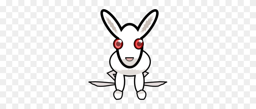 261x298 Белый Кролик Клипарт Животных Скачать Векторный Клипарт - Кролик Клипарт
