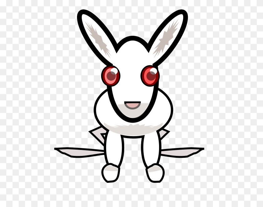 585x600 Белый Кролик Сладкий Png Клипарт Для Интернета - Белый Кролик Png