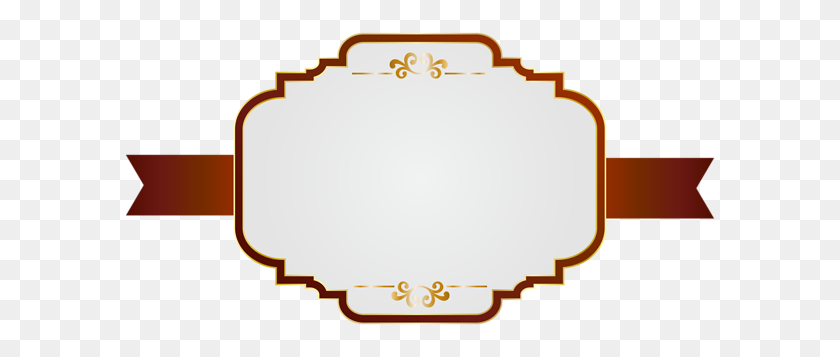 600x297 White Red Label Png Clip Art - White Label PNG