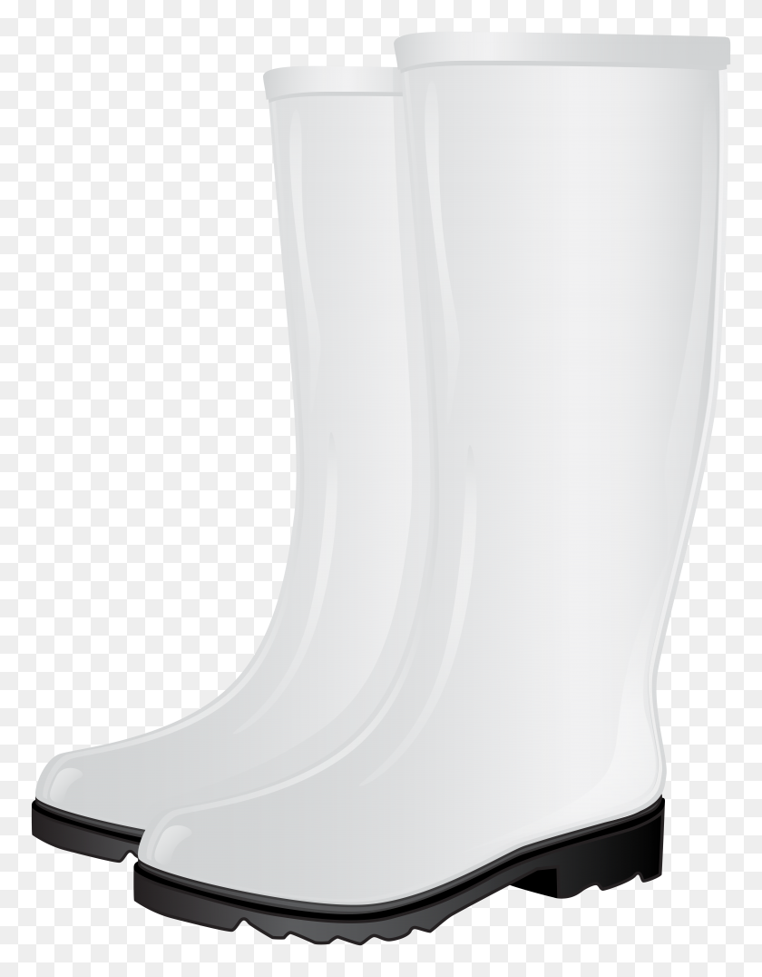 6139x8000 White Rubber Boots Png Clip Art - Rain Boots Clipart