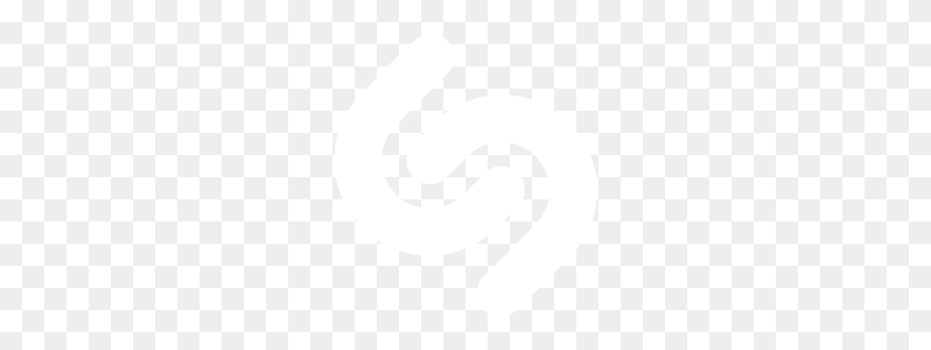 256x256 Белый Значок Shazam - Логотип Shazam Png