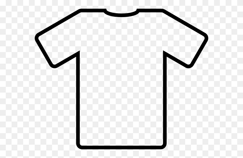 600x486 White Shirt Black Outline Clip Art - Shirt Outline Clipart
