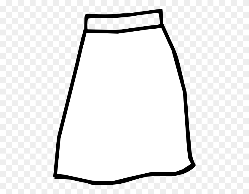 480x597 White Skirt Clip Art - Skirt Clipart