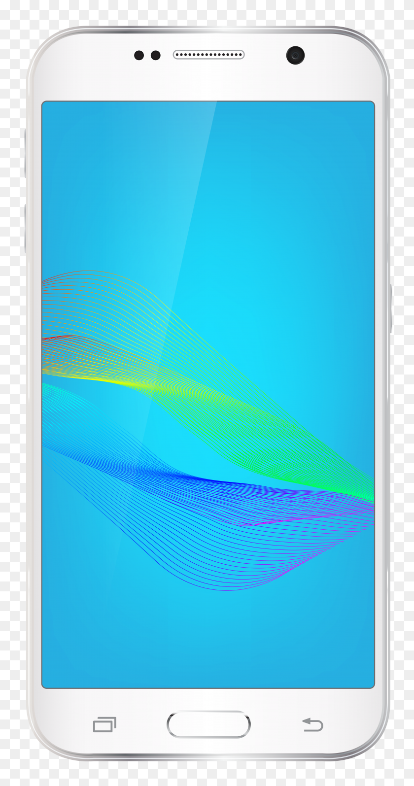 4063x8000 Smartphone Blanco Png Clipart Image - Smartphone Clipart