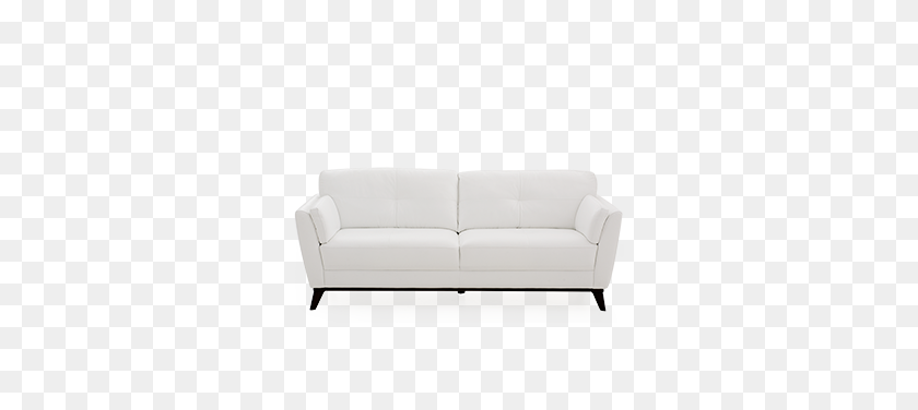 316x316 White Sofa With Genuine Leather Seats - Sofa PNG