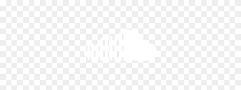 256x256 Белый Значок Soundcloud - Значок Soundcloud Png