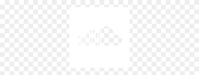 256x256 White Soundcloud Icon - Soundcloud Logo PNG