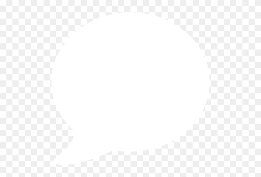 512x512 White Speech Bubble Icon - Message Bubble PNG