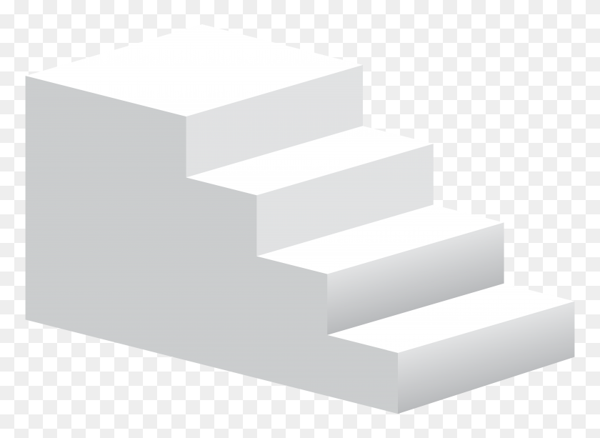 8000x5682 White Stairs Transparent Png Clip Art Gallery - White Box Clipart