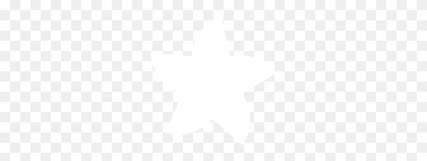 256x256 Icono De Estrella Blanca - Estrella Blanca Png