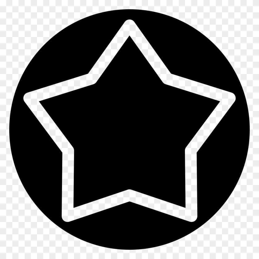 980x980 Estrella Blanca Dentro De Un Círculo Icono Png Descargar Gratis - Estrella Blanca Png