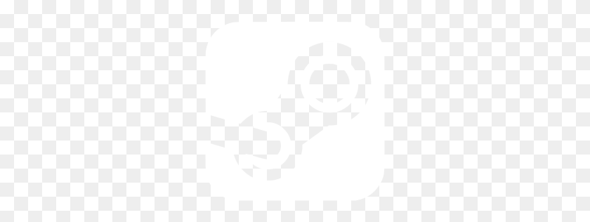 256x256 White Steam Icon - Steam Icon PNG