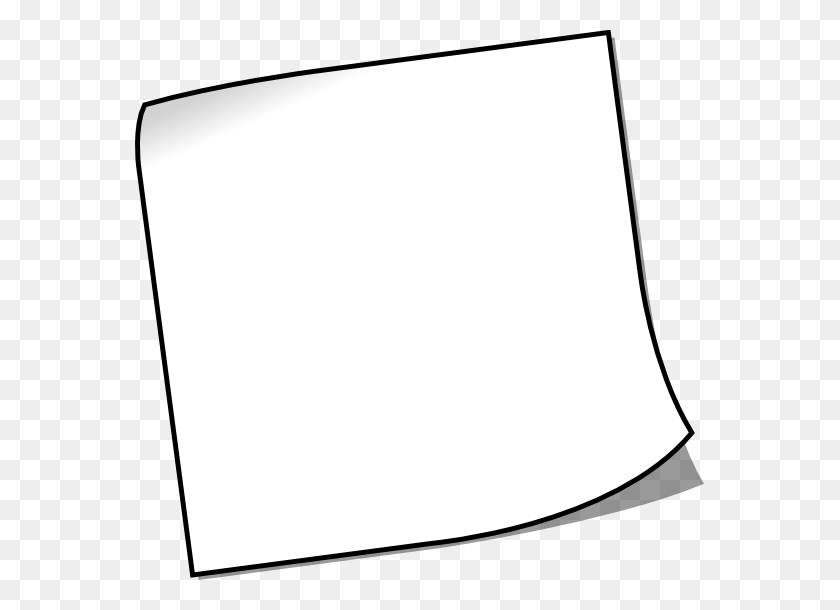569x550 White Sticky Notes Png Image - White Square PNG