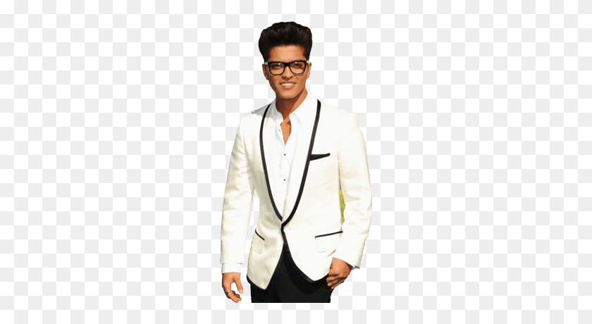 400x400 White Suit Bruno Mars Transparent Png - Bruno Mars PNG