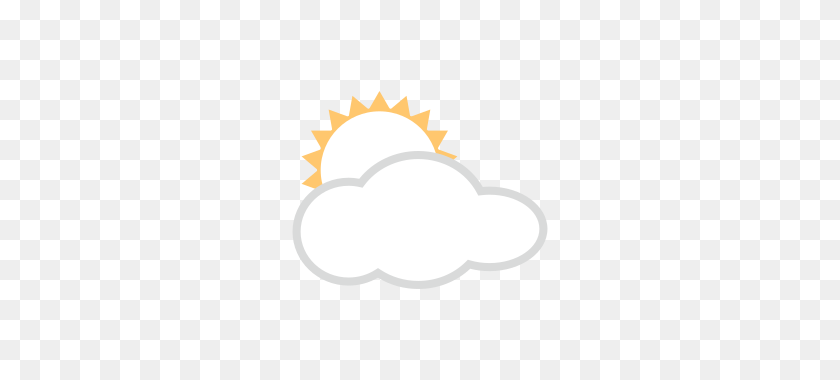 320x320 White Sun Behind Cloud Emojidex - Cloud Emoji PNG